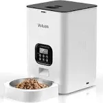 Voluas 4L Automatic Stainless Steel Pet Feeder with WiFi & Voice Recorder, 4L Transparent Black / WiFi Pet Feeder / 4L