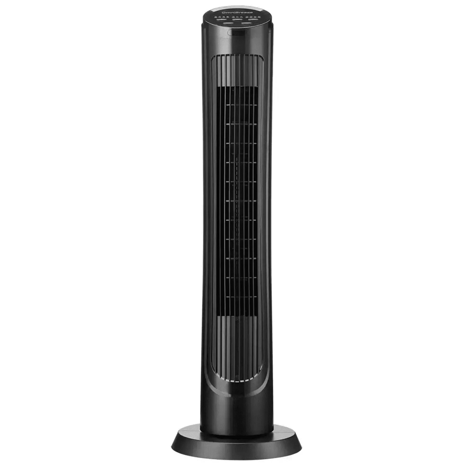 OmniBreeze Tower Fan with Remote 4 Speeds 3 Breeze Modes, Widespread Oscillation