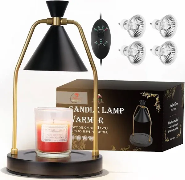 Black Electric Candle Warmer Lamp