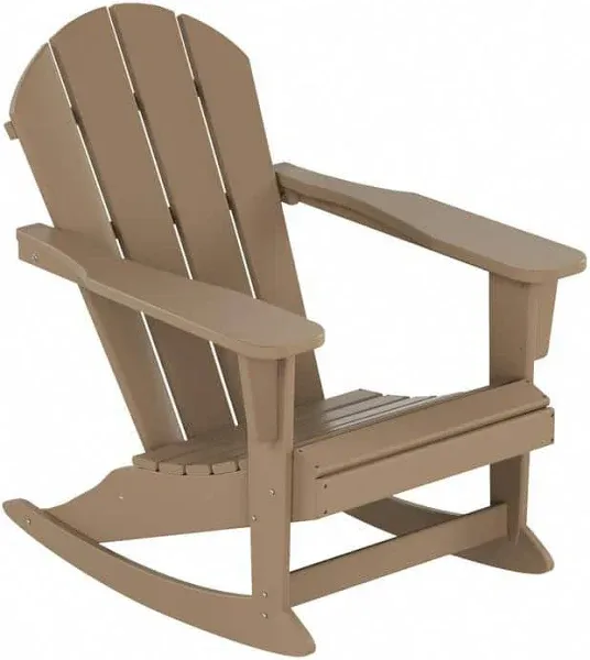 Westin Furniture Outdoor All-Weather Hdpe Rocking Adirondack Chair