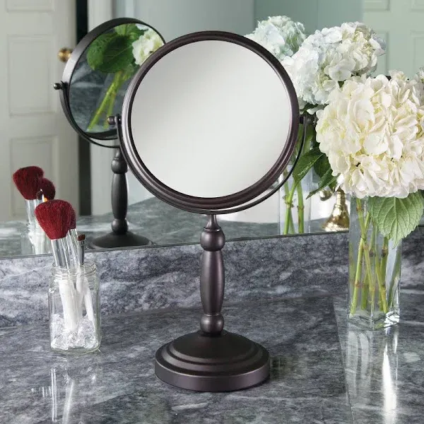 Zadro 10X/1X Magnification Two-Sided Swivel Vanity Makeup Mirror