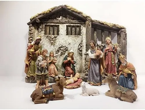 Nativity & Three Wise Men 11 Pc/Set