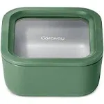 Caraway 4.4-Cup Glass Food Storage Container Sage