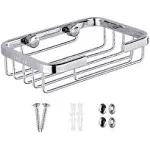 AIYoo 304 Stainless Steel Soap Dish Holder,Storage Soap Saver Wall Mounted for Kitchen Sink Bathroom Shower,Drainable and Rust Proof