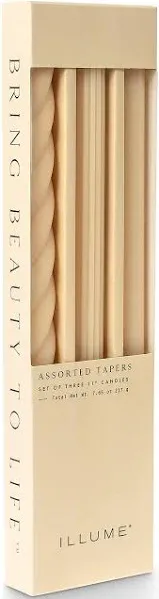 Assorted Candle Tapers 3-Pack