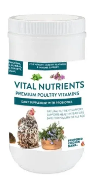 Vital Nutrients: Supplemental Essential Vitamins & Trace Minerals for Pet Chickens & Ducks 1.5 Pounds | My Pet Chicken