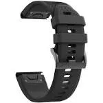 NotoCity Compatible Fenix 5 Band 22mm Width Soft Silicone Watch Strap for Fenix 5 Plus/Fenix 6/Fenix 6 Pro/Fenix 7/exip/Forerunner 935/945/Approach