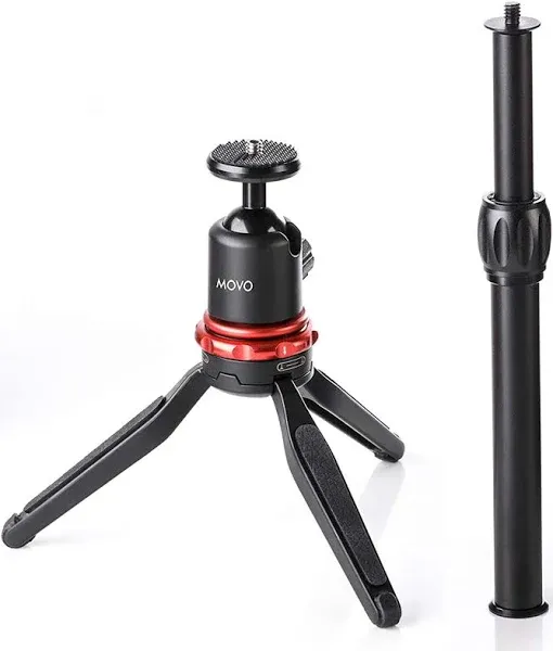 Movo MV-T1 Adjustable Tabletop Tripod