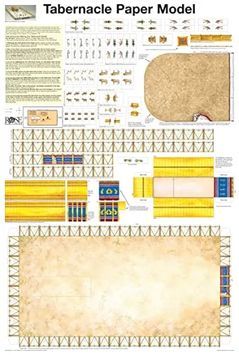 TABERNACLE PAPER MODEL-LAMINATE<wbr/>D (PAPER MODEL OF THE **BRAND NEW**