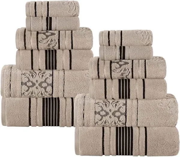 Superior Sadie Zero Twist Floral Towel Set