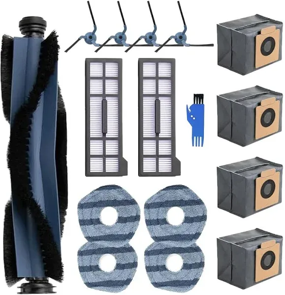 16 Pcs Replacement Parts Kit for eufy X10 Pro Omni Robot Vacuum Washable