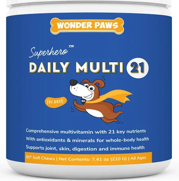 Premium Multivitamin for Dogs Daily Multi for Immune, Mood, Joint, Skin, Hear...