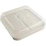 Nordic Ware - 60173 Nordic Ware Slanted Bacon and MeatTray, with Lid, White