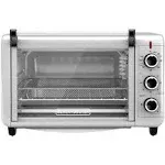 Black & Decker Crisp N' Bake Convection Air Fry Countertop Oven, Silver