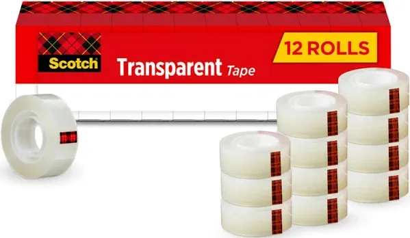 Scotch Transparent Tape 3/4" x