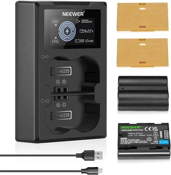 Neewer NP-W235 Camera Battery Charger Set