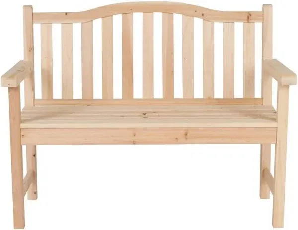 Moniek 45-inch Weather-Resistant Solid Wood Outdoor Patio Garden Bench