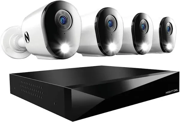 Night Owl Security 12 Channel 4 Camera 2K DVR Security System