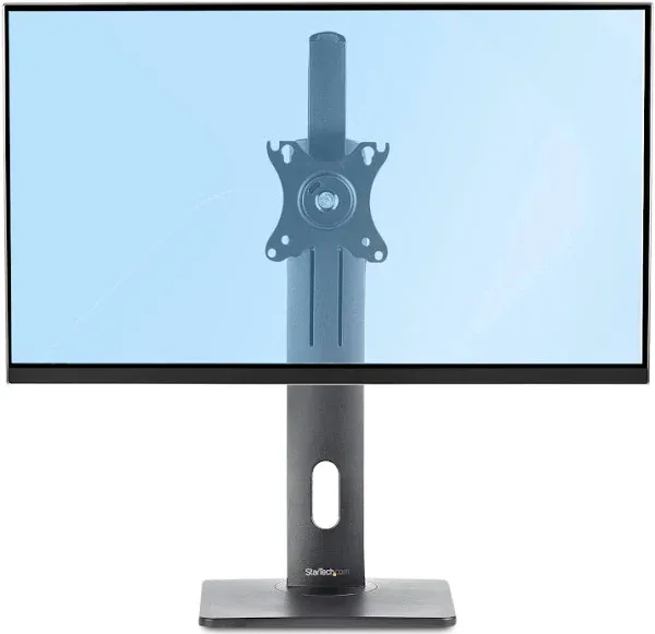 StarTech.com Free Standing Single Monitor Mount - Height Adjustable Monitor Stand - For VESA Mount Displays up to 32" (15lb/7kg) - Ergonomic Monitor Stand for Desk - Tilt/Swivel/Rotate (FPPNEUSTND)