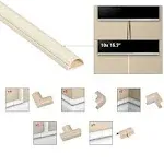  157in Cord Cover Kit, Self-Adhesive Wire Hiders, Medium - Multipack Beige