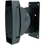 Monoprice Adjustable 22 lb. Capacity Speaker Wall Mount Brackets (Pair) Black