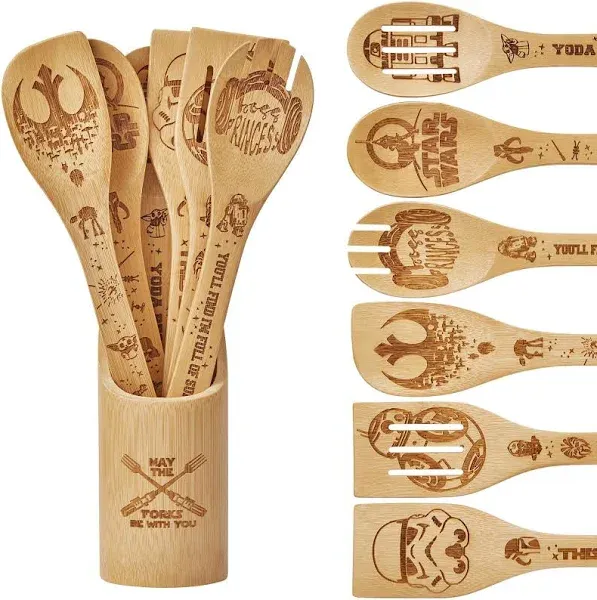 Star War Gifts Kitchen Decor Accessories Wooden Spoons