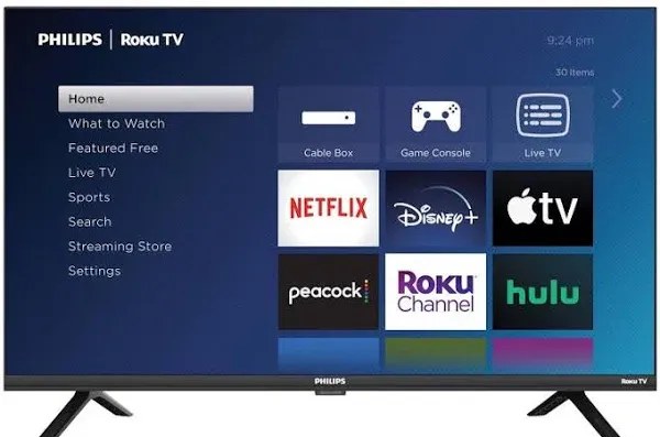 32&#034; Class HD (720P) Smart Roku Borderless LED TV (32PFL6452/F7) (New)