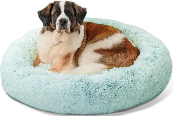 Best Friends by Sheri The Original Calming Donut Dog Bed Shag Fur