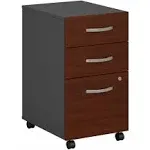 Bush Series C Collection 3 Drawer Mobile Pedestal Assembled Hansen Cherry