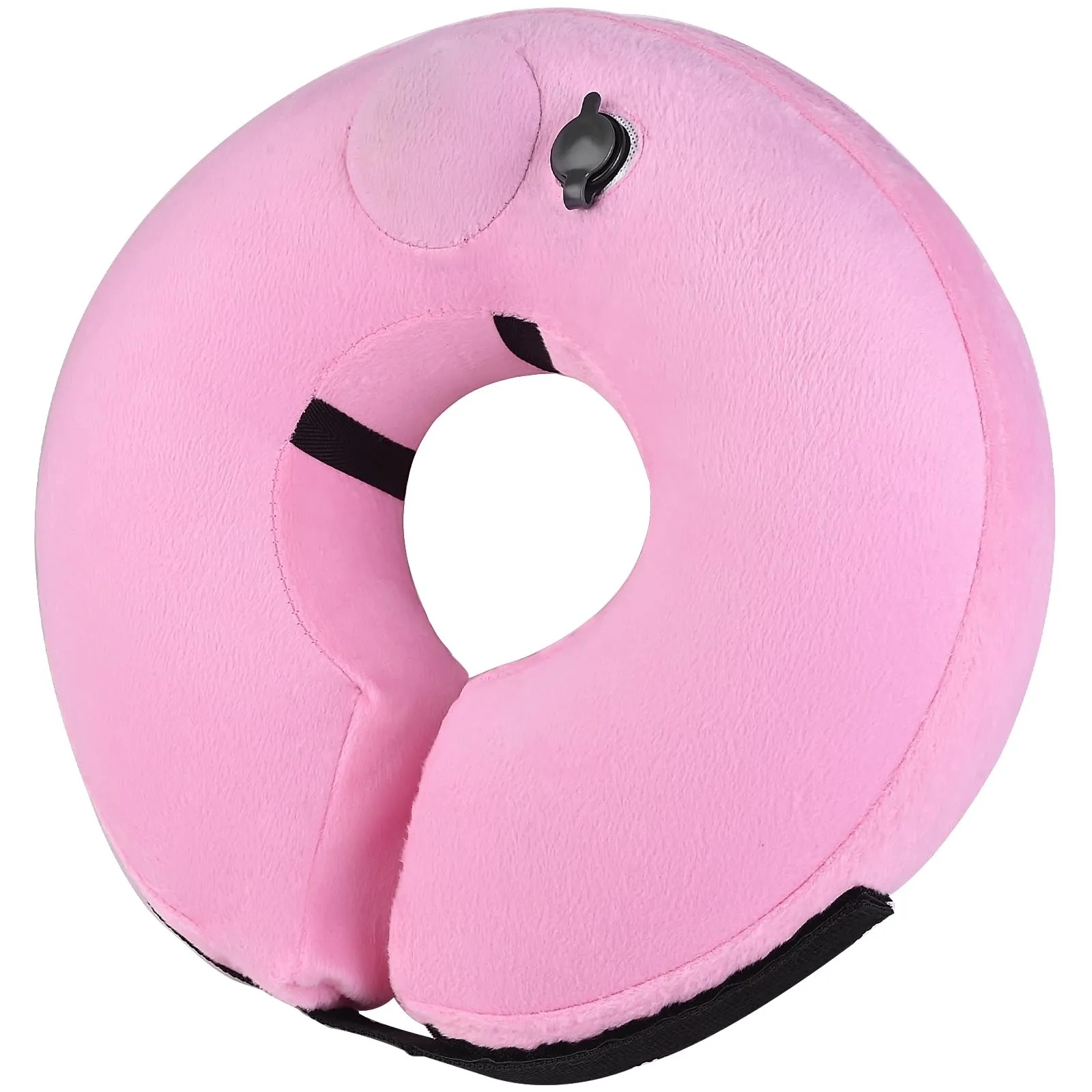 Inflatable Dog Cone Collar for Dogs After Surgery, Self-Inflating Soft Adjustable Blow up Donut Dog E-Collar for Medium Large Dog and Cats