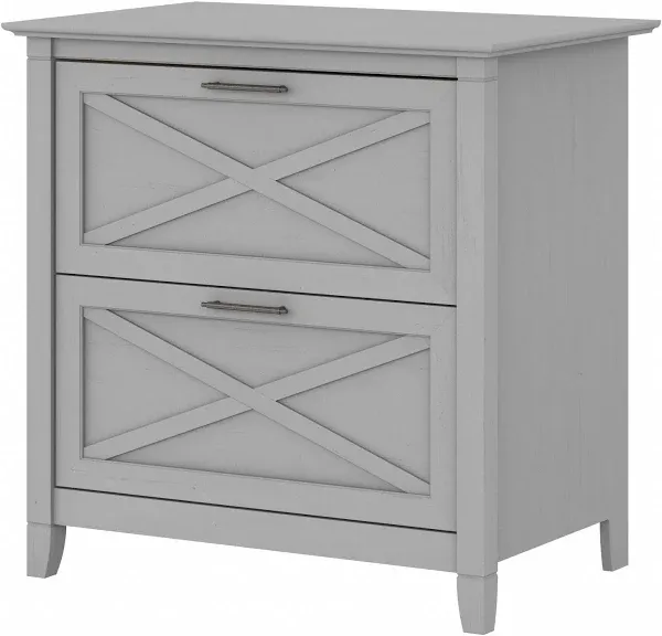 Key West Lateral File Cabinet, Modern Farmhouse 2 Drawer File Cabinet for Hom...