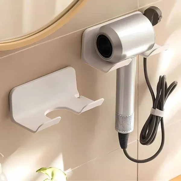 Universal Hair Dryer Holder, Blow Dryer Hanger Wall Mount for Hair Dryer Hook...