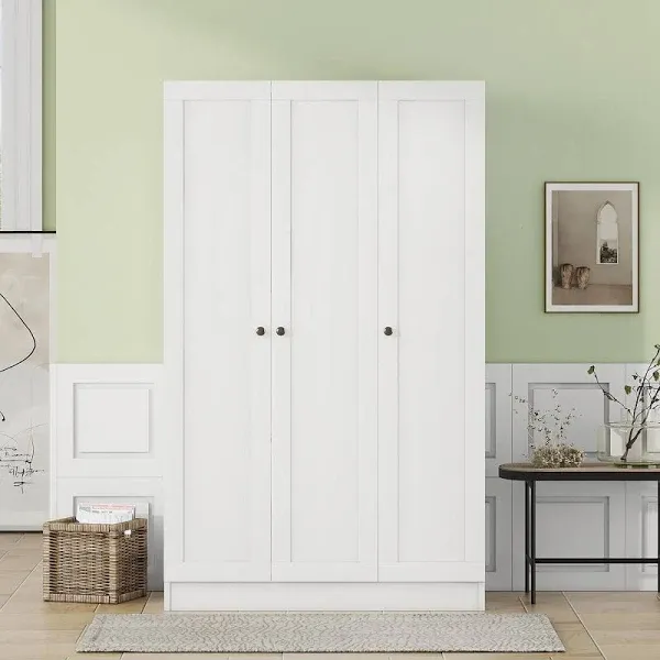 LOUHME Stylish 3-Door Wardrobe