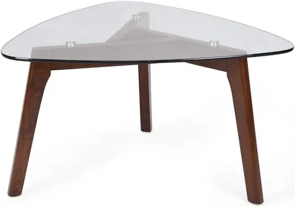 Christopher Knight Home 313920 Coffee Table, Walnut, 31.25 in x 32.6 in x 18 in (D x W x H)