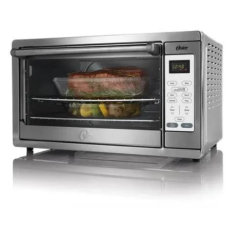 Oster Toaster Oven, 7-In-1 Countertop Toaster Oven, 10.5&#034; X 13&#034; Fits 2 Large Piz