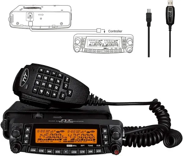 TYT TH-9800 Quad Band 50W Cross-Band Mobile Car Ham Radio