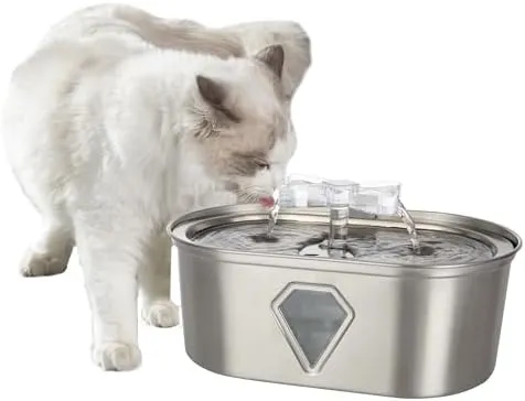 Petmaker 3.5L Stainless Steel Cat Water Fountain