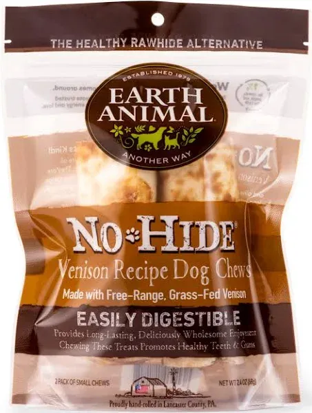 Earth Animal No Hide Venison Chews Dog