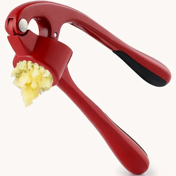 Zulay Kitchen Premium Garlic Press-Red Z-GR-PRS-OG-RD