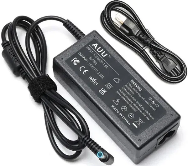 65W 45W Laptop Charger Compatible for HP Probook Envy Pavilion Stream EliteBook X360 11 12 14 13 15 17 Laptop Notebook PC AC Adapter Power Supply Cord - 10ft