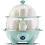 DASH Deluxe Rapid Egg Cooker for Hard Boiled, Poached, Scrambled Eggs, Omelets, 