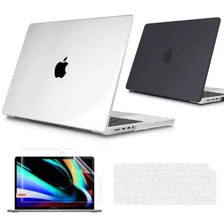 Fr MacBook Pro 14&#034; Hard Case &amp; Keyboard/Scree<wbr/>n Protector A2918 A2992 A2442 A2779