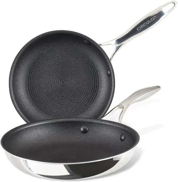 Circulon C1 Series Clad Stainless Steel Nonstick Induction Frying Pans/Skillets