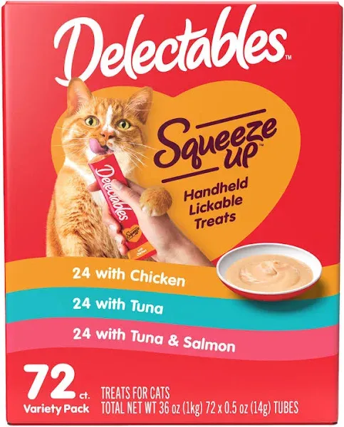 Hartz Delectables Squeeze Up Variety Pack Cat Treats