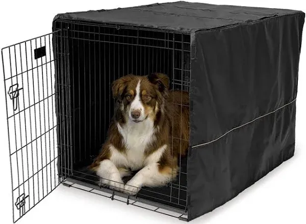 Mid West Quiet Time Polyester Crate Cover 22 Inch Black