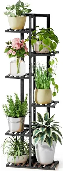 Bamboo Plant Stand 6 Tier 7 Potted for Indoor Plants