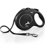 flexi New Classic Retractable Tape Dog Leash, L, Black