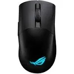 Asus ROG Keris Wireless AimPoint Gaming Mouse, Tri-mode connectivity (2.4GHz RF, Bluetooth, Wired), 36000 DPI sensor, 5 programmable buttons, ROG SpeedNova, Replaceable switches, Paracord cable, Black