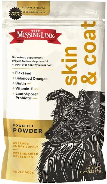 The Missing Link Original Superfood Dog Supplement - Skin & Coat, 8oz