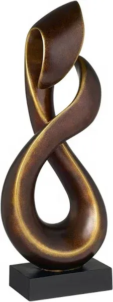 Studio 55D Open Infinity 25" High Gold Sculpture